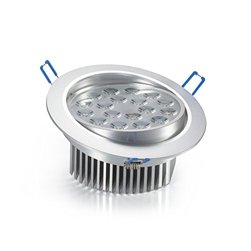 Alta calidad LED empotrada 18 W caliente redondo blanco luz ahorro de energía lámpara de techo de interior (lote 1, 18 W, 3000 K)
