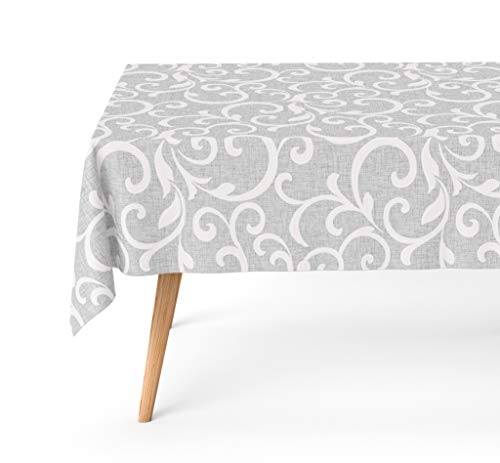 Basic Home Mantel Antimanchas Pegaso Gris 140x140 cm Basic Home Mantel Antimanchas Pegaso Gris 140x140 cm