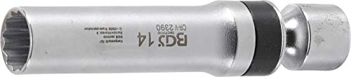BGS 2390 | Vaso para bujías articulado 12 caras con muelle de retención | 10 mm (3/8") | 14 mm