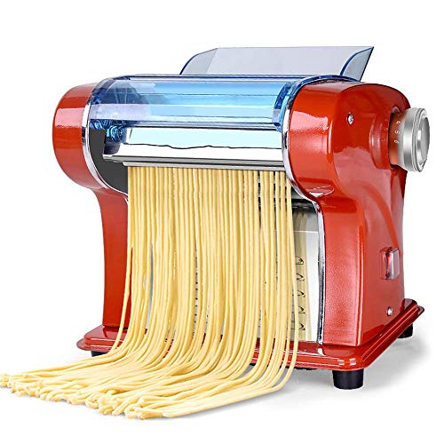 BJLWTQ Máquina de pasta, Máquina de pasta 135W 220V eléctrico Pasta máquina del fabricante 6 Espesor configuración perfecta for el espagueti lasaña o bola de masa hervida Pieles de apagado Pasta de co