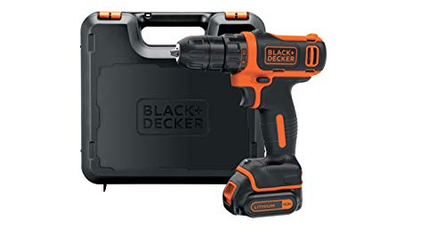 Black+Decker BDCDD12K-QW - Taladro atornillador 10.8 V, 1.5 Ah Litio con maletín