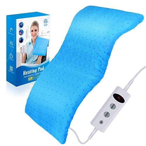 Cocoda Manta Electrica, Lavable Esterilla Electrica 30 x 60cm, Protección Contra Sobrecalentamiento, Apagado Automático, 7 Ajustes de Temperatura, 4 Modes Temporizadores, para Espalda, Cuello, Hombros Cocoda Manta Electrica, Lavable Esterilla Electrica 30 x 60cm, Protección Contra Sobrecalentamiento, Apagado Automático, 7 Ajustes de Temperatura, 4 Modes Temporizadores, para Espalda, Cuello, Hombros