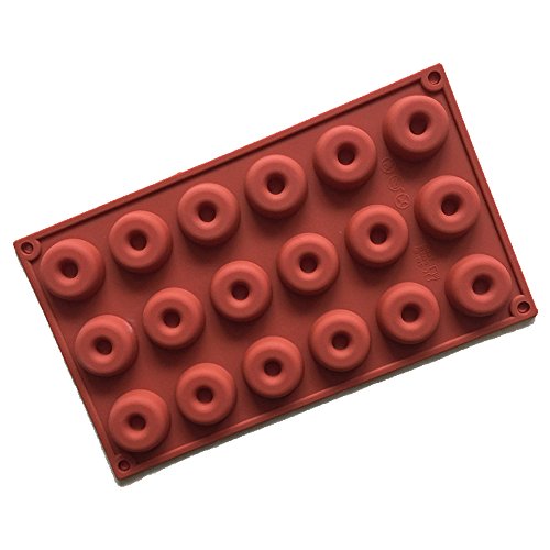 Conjunto de moldes de silicona de 18 Hobbies Moldes Muffin 3D Donut Round para pasteles, bizcochos, mini pasteles, magdalenas, chocolate, hielo, etc.
