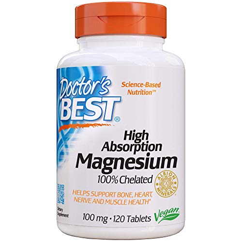 Doctor's Best Magnesio De Alta Absorción, 100 Mg - 120 Tabletas 120 Unidades 200 g Doctor's Best Magnesio De Alta Absorción, 100 Mg - 120 Tabletas 120 Unidades 200 g