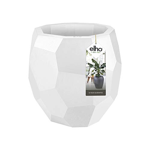 Elho Pure Edge 40 - Macetero - White - Interior & Exterior - Ø 39.5 x A 38.1 cm