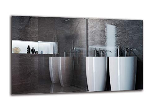 Espejo Standard - Espejo sin Marco - Dimensiones del Espejo 100x60 cm - Espejo de baño - Espejo de Pared - Baño - Sala de Estar - Cocina - Hall - M1ST-01-100x60 - ARTTOR