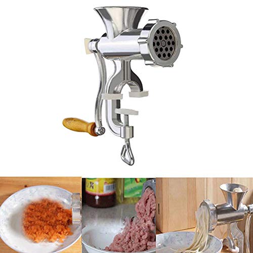Fishyu Manual Triturador de Carne & Máquina para Hacer Chorizos Triturador de Carne Triturador de Carne Pasta Maker Crank