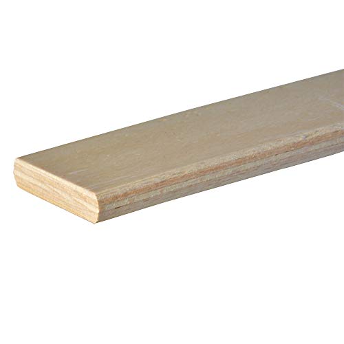 Generico 3 láminas (istelli Curvados) de madera de haya – Recambio para Doga – 3,8 x 89 x 0,8 cm