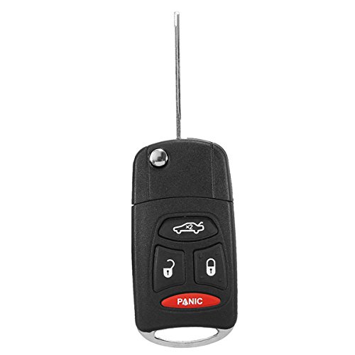 GOZAR 3 + 1 Botón Plegable Shell Caso Clave De Mando Para Dodge Chrysler 300C GOZAR 3 + 1 Botón Plegable Shell Caso Clave De Mando Para Dodge Chrysler 300C