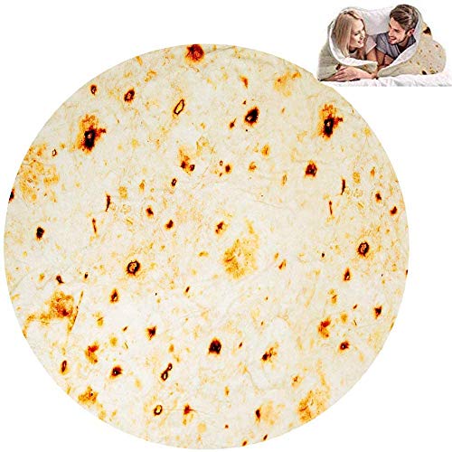 GZGZADMC Burritos - Manta Tortilla para picnic, manta suave y de peluche para oficina, casa, dormitorio, sofá, camping, viaje en pleno 200 cm