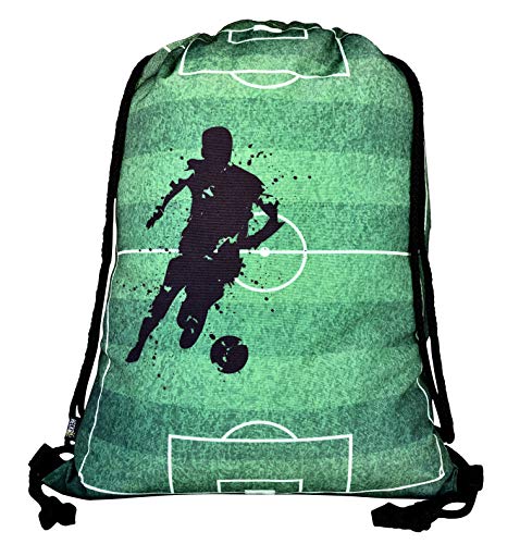 HECKBO Mochila niñas y niños - con Dibujos de fútbol - se Puede Lavar a máquina - 40x32 cm - para el la Escuela, para Hacer Deporte - Mochila, zapatillero, Bolso, Bolsa de Deporte para fútbol HECKBO Mochila niñas y niños - con Dibujos de fútbol - se Puede Lavar a máquina - 40x32 cm - para el la Escuela, para Hacer Deporte - Mochila, zapatillero, Bolso, Bolsa de Deporte para fútbol