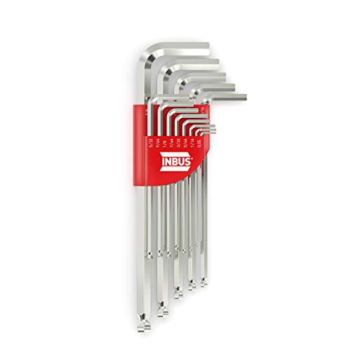 INBUS® 70426 Set de llaves hexagonales (Imperiales) 13pz, 0.05–3/8“, con Cabezal de Bola — Made in Germany INBUS® 70426 Set de llaves hexagonales (Imperiales) 13pz, 0.05–3/8“, con Cabezal de Bola — Made in Germany