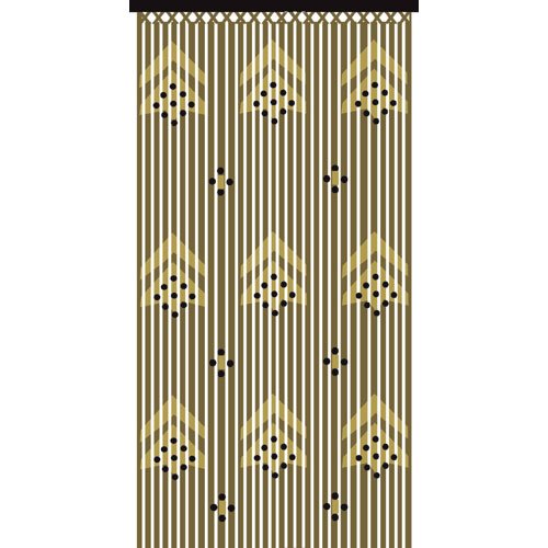 JVL Provence para Flechas Cortina de Cuentas para Puerta de Madera Protector de, Multicolor, 90 x 180 cm
