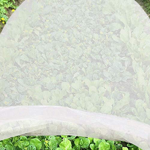 JYCRA - Tela antiheladas para plantas, tela no tejida de primera calidad, reutilizable, cubierta flotante para plantas de jardín y verduras