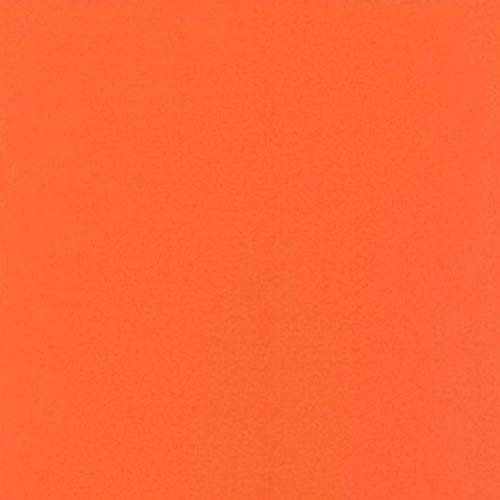 KEVKUS Mantel de hule, por metros, color naranja, Uni 021, tamaño a elegir, rectangular, redondo, ovalado (borde de ganchillo), 50 x 140 cm, rectangular