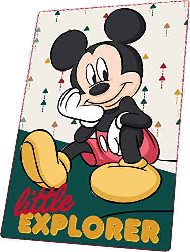 Kids Licensing | Manta Polar Disney Mickey | Manta Infatil | Manta Polar de Mickey | Mantas Infantiles | Manta Disney | Dimensiones: 150x100cm | 300g