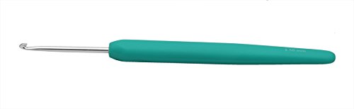 KnitPro Waves - Aguja de ganchillo (aluminio), color Verde (Jade), tamaño: 2.5 mm