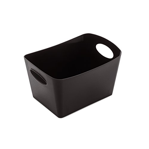 koziol Caja de almacenamiento Boxxx 1 l, color negro macizo, 1 litro
