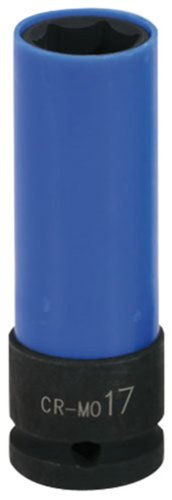 KS Tools 515.1073 Llaves de vaso especial para ruedas, color azul (entrecaras 17 mm, 1/2"), 5.1 cm