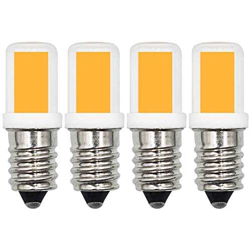 Lámpara de sal, 2,5 W, pequeña bombilla LED E14 blanca cálida, 3000 K, regulable, 20 W, 25 W, halógena, equivalente a CA 220 – 240 V, lote de 4