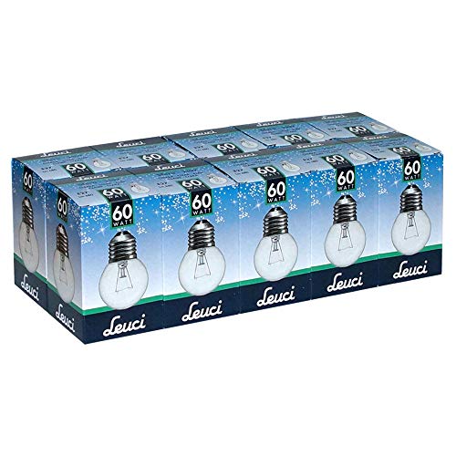 Leuci - Lote de bombillas (10 unidades, 60 W, E27, intensidad regulable), color blanco cálido
