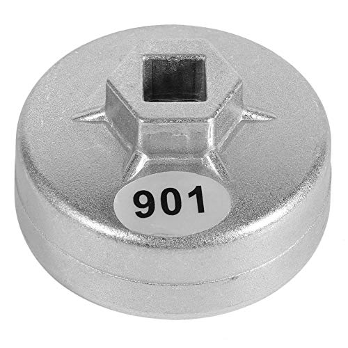 Llave de filtro de aceite con tapa, 14 estrías 65 mm Llave de filtro de aceite de aluminio Zócalo Tapa de la carcasa Llave de extracción Llave de filtro de aceite con tapa, 14 estrías 65 mm Llave de filtro de aceite de aluminio Zócalo Tapa de la carcasa Llave de extracción