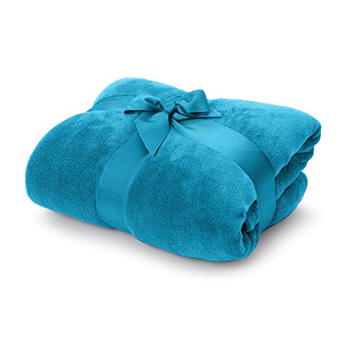 Lumaland Manta Suave Forro Polar Caliente para acurrucarse 100% Microfibra 150 x 200 cm Azul Celeste Lumaland Manta Suave Forro Polar Caliente para acurrucarse 100% Microfibra 150 x 200 cm Azul Celeste