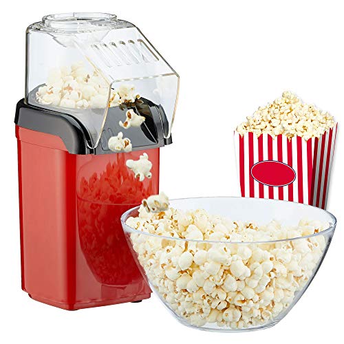 Máquina de palomitas para hacer palomitas de maíz para el hogar, potente preparación rápida sin grasa con aire caliente, 1200 W, incluye vaso medidor Máquina de palomitas para hacer palomitas de maíz para el hogar, potente preparación rápida sin grasa con aire caliente, 1200 W, incluye vaso medidor