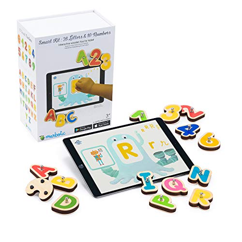 Marbotic Smart Kits Juego Interactivo de Madera para Aprender a Leer y a Contar, Color no Hay (BXMABP)