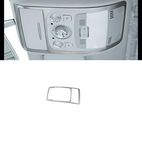 OceanAutos para Audi A4 2009-2016, Panel de lámpara de Lectura de Techo de Coche de Acero Inoxidable calcomanías   embellecedoras de la Cubierta del Marco de la manija de la Puerta Interior