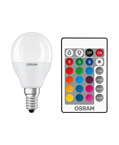 OSRAM LED RELAX and ACTIVE CLASSIC P Lote de 4 x Bombilla LED , Casquillo E14…Blanco frío , 2700 K , 4 W , Equivalente a 40W , Blanco cálido…Blanco frío
