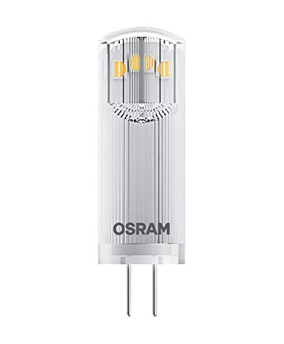Osram Pin 12 V Lote de 2 x Bombilla LED G4, 1,80W, 20W equivalente a, 2700 K, Blanco cálido, Paquete doble