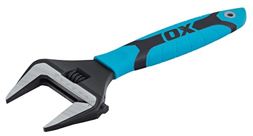 OX Tools OX-P324612 Llave Inglesa con Boca Extra Ancha, Multicolor, 12” (300mm)