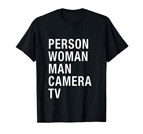 Person Woman Man Camera TV Camiseta