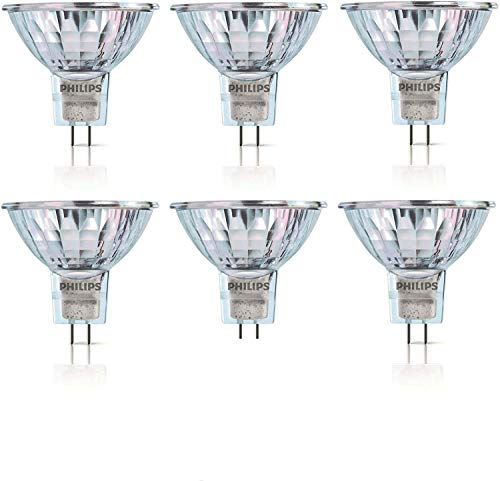 Philips - Lote de 6 bombillas halógenas halógenas de 12 V MR16 35 W GU5.3 36D 4000 horas regulables