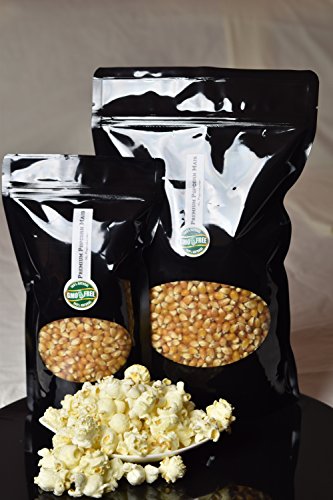 Premium Popcorn Kinopopcorn 1 Kg bolsa fresca XL 1:46 Premium popcorn pop volumen en bolsa con cierre GMO Free