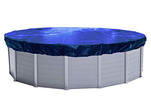QUICK STAR Cubierta de Piscina de Invierno Redonda 200g / m² para Piscina 380-420 cm Dimensiones de Lona ø 480 cm Azul