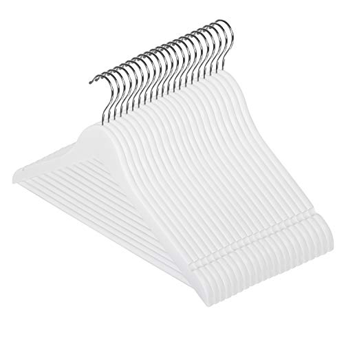 Ribelli Perchas de Madera, Color Blanco, 50 Unidades Ribelli Perchas de Madera, Color Blanco, 50 Unidades