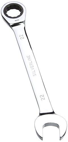 Silverline 719792 - Llave combinada con carraca (22 mm)