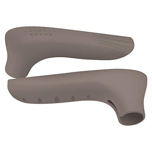 TAECOOOL 2 protectores para manillas de puerta de bebé de silicona para proteger la cintura y el trasero de la cabeza del bebé de lesiones (marrón).