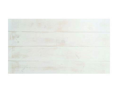 TODOCAJAS Cabecero de Madera Blanco Vintage Horizontal, 150CM, Decapado, Incluye Kit Herrajes. Incluye Imán Personalizable de Regalo. TODOCAJAS Cabecero de Madera Blanco Vintage Horizontal, 150CM, Decapado, Incluye Kit Herrajes. Incluye Imán Personalizable de Regalo.