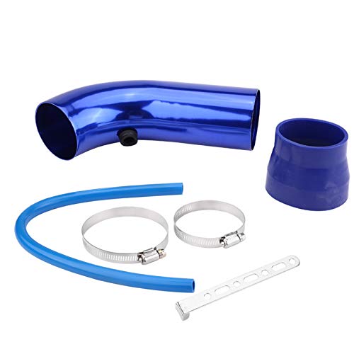 Tubo de entrada de aire, sistema de filtro de manguera de tubo de entrada de aire frío universal para coche de 76 mm/3 pulgadas(Azul)