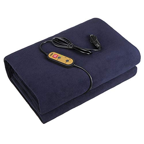 Tvird Manta con calefacción para Coche, Manta para Coche eléctrico de 12 V, Manta eléctrica de 12 V para Coche Universal, 150 x 110 cm (Azul Marino) Tvird Manta con calefacción para Coche, Manta para Coche eléctrico de 12 V, Manta eléctrica de 12 V para Coche Universal, 150 x 110 cm (Azul Marino)