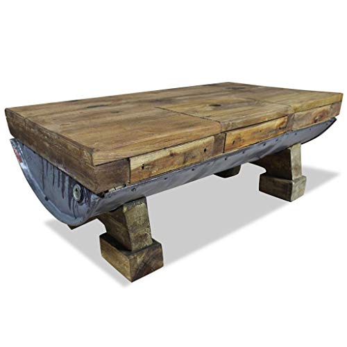 vidaXL Mesa Centro Madera Reciclada 90x50x35 cm Mesita Mesilla Mueble Auxiliar vidaXL Mesa Centro Madera Reciclada 90x50x35 cm Mesita Mesilla Mueble Auxiliar
