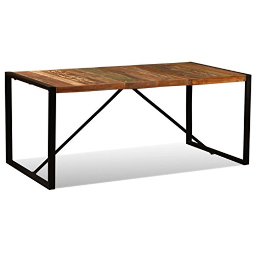 vidaXL Mesa Comedor 180 cm Madera Reciclada Mueble Mobiliario Cocina Auxiliar