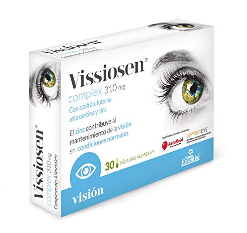 Vissiosen® 310 mg. 30 capsulas vegetales con azafran, astaxantina, luteina y zinc.