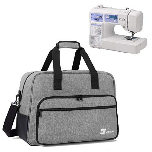 Yarwo Maletas de Transporte para Máquinas de Coser, Bolsa para Máquina de Coser Adecuado para la mayoría de Las máquinas de Coser universales, con Acolchado y Fondo Antideslizante, Gris Yarwo Maletas de Transporte para Máquinas de Coser, Bolsa para Máquina de Coser Adecuado para la mayoría de Las máquinas de Coser universales, con Acolchado y Fondo Antideslizante, Gris