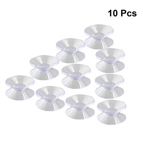 10 ventosas Leorx de doble cara para vidrio y plástico (30 mm de ancho), con almohadillas 10 ventosas Leorx de doble cara para vidrio y plástico (30 mm de ancho), con almohadillas