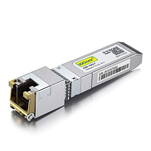 10G SFP+ RJ45 Transceiver - 10GBase-T Copper Módulo Compatible para Cisco SFP-10G-T-S, Ubiquiti UF-RJ45-10G, Mikrotik S+RJ10, Netgear, TP-Link, D-Link