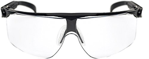 3M Maxim Gafas de seguridad montura negra PC ocular incoloro recubrimiento DX (1 gafa/bolsa)